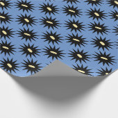 , stijlvolle Dahlia Art Deco-stijl Cadeaupapier (Hoek)