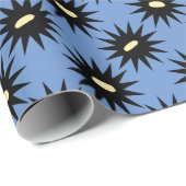 , stijlvolle Dahlia Art Deco-stijl Cadeaupapier (Rol Hoek)