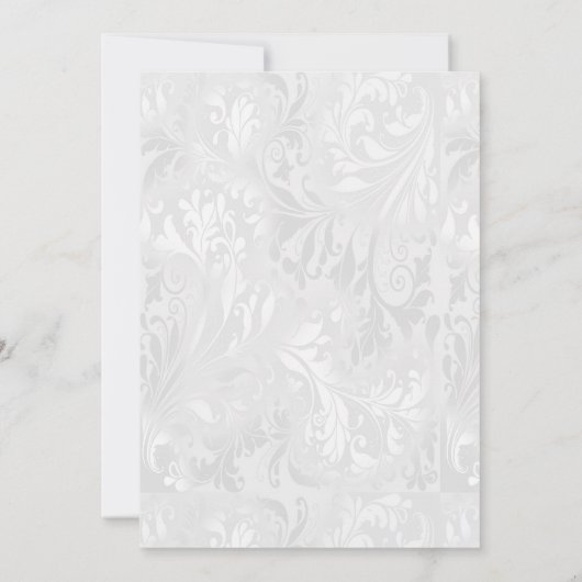 Stijlvolle Damask, Roze Stiletto's 40e verjaardag Kaart (Achterkant)