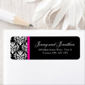 Stijlvolle Damask RSVP-Adresetiketten Etiket (Insitu)