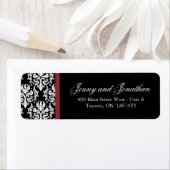 Stijlvolle Damask RSVP-Adresetiketten Etiket (Insitu)