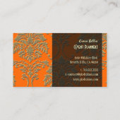 Stijlvolle damast, visitekaartjes (Achterkant)