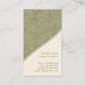 Stijlvolle DamasVisitekaartjes Visitekaartje (Achterkant)