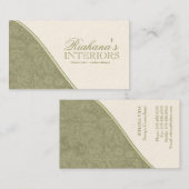 Stijlvolle DamasVisitekaartjes Visitekaartje (Voorkant / Achterkant)