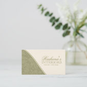 Stijlvolle DamasVisitekaartjes Visitekaartje (Staand voorkant)