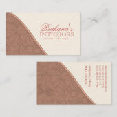 Stijlvolle DamasVisitekaartjes Visitekaartje (Voorkant / Achterkant)