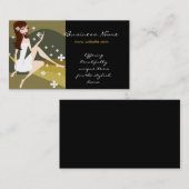 Stijlvolle dame met Design Visitekaartjes (Voorkant / Achterkant)