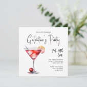 Stijlvolle dames avond uit Galentine's Party Kaart (Staand voorkant)