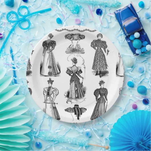 Stijlvolle  dames zwart-wit party Bord (Feest)