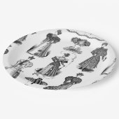 Stijlvolle  dames zwart-wit party Bord (Gekanteld)