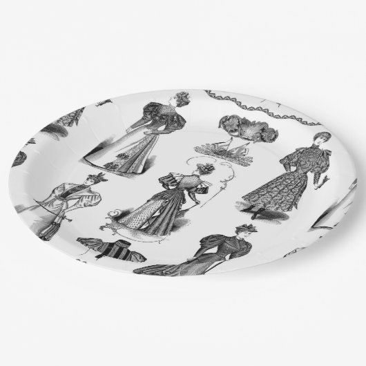 Stijlvolle  dames zwart-wit party Bord (Gekanteld)