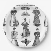 Stijlvolle  dames zwart-wit party Bord (Voorkant)