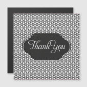 Stijlvolle dank voor het zwarte witte hexagon patr (Voorkant / Achterkant)