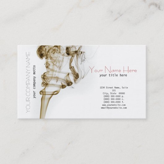 Stijlvolle dans-roke kaart visitekaartje (Voorkant)