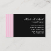 Stijlvolle Decor Interieurontwerper Kaarten Visitekaartje (Achterkant)
