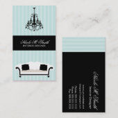 Stijlvolle Decor Interieurontwerper Visitekaartje (Voorkant / Achterkant)