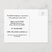 Stijlvolle Decor Moving Announcement Briefkaart (Achterkant)