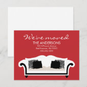 Stijlvolle Decor Verhuisaankondigingen Aankondigingskaart (Voorkant / Achterkant)