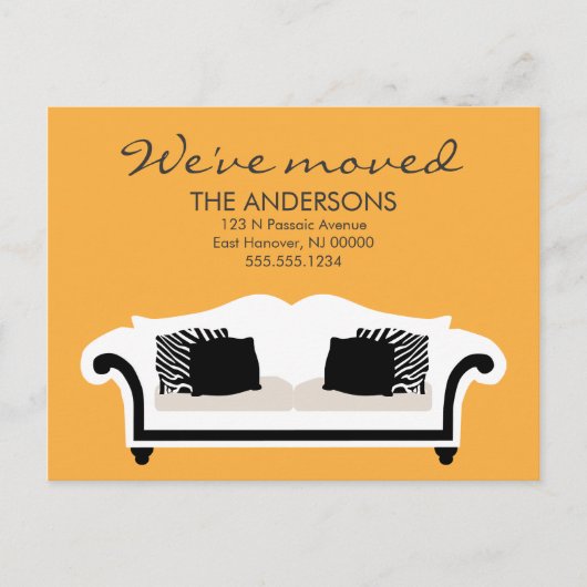 Stijlvolle Decor Verhuisaankondigingen Aankondigingskaart (Voorkant)