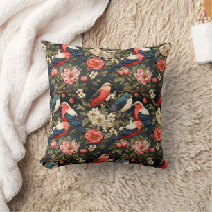 Stijlvolle decoratieve Vogels & Bloemenpatronen Kussen