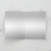 Stijlvolle decoratieve zilveren 60e huwelijksjubil kaart (Binnen)