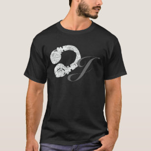 Stijlvolle Deejay hoofdtelefoon T-shirt