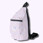 Stijlvolle delicate wilde bloemen lavendel sling bag