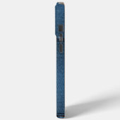 Stijlvolle denim met ritssluiting Case-Mate iPhone case (Achterkant / Links)