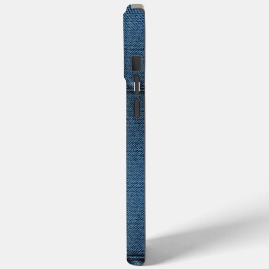 Stijlvolle denim met Zipper Case-Mate iPhone Case (Achterkant / Links)