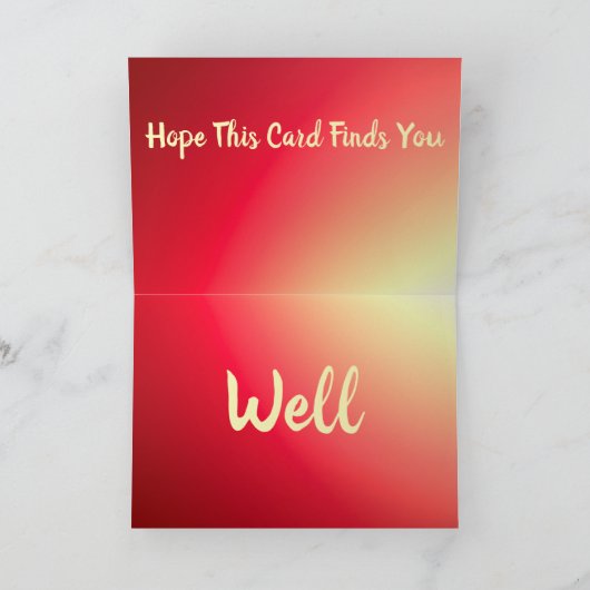 Stijlvolle Designer Red Kaart (Binnen)