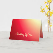 Stijlvolle Designer Red Kaart (Gele Bloem)