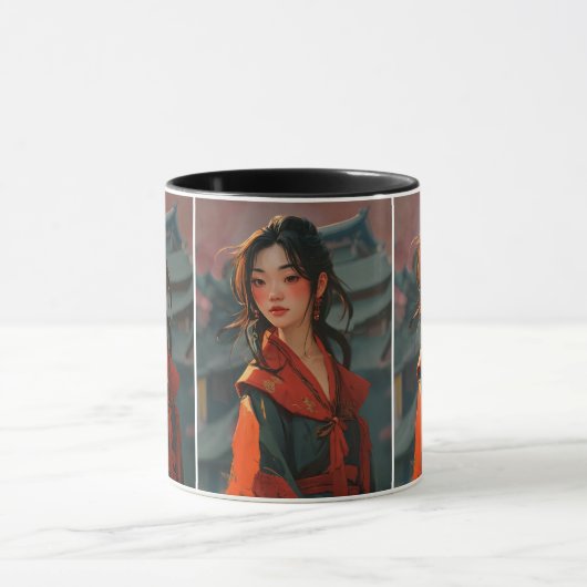 Stijlvolle designmanchet mok (Midden)