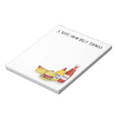 Stijlvolle Desk Decor Custom Hamburger en Hotdog Notitieblok (Linkerzijde)