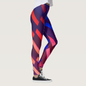 Stijlvolle diagonale geometrische - leggings (Rechts)