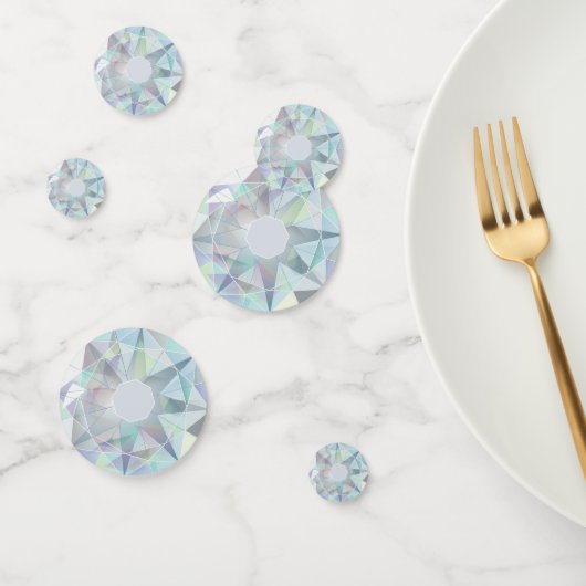 Stijlvolle diamant edelsteen feesttafel confetti (Groep)