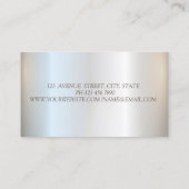 Stijlvolle diamanten schoonmaakmiddelen visitekaartje (Achterkant)