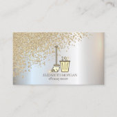 Stijlvolle diamanten schoonmaakmiddelen visitekaartje (Voorkant)