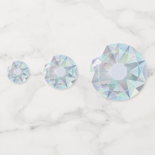 Stijlvolle Diamond Edelsteen Party Table Confetti (Achterkanten)