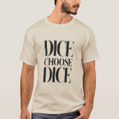 Stijlvolle Dice T-shirts, Dice thema T-shirts (Voorkant)