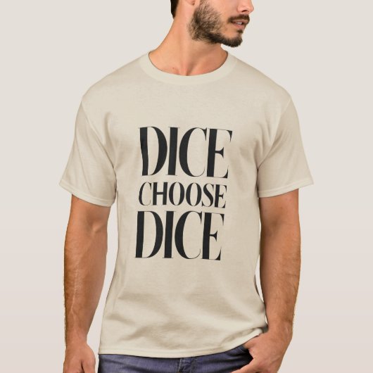 Stijlvolle Dice T-shirts, Dice thema T-shirts (Voorkant)