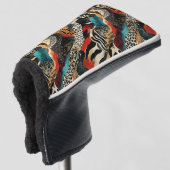 Stijlvolle dierprint-fusiedesign  golfheadcover (3/4 voorkant)