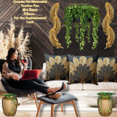 Stijlvolle Dikke Art Deco Goud Zwarte 20 x 20 Kato Kussen