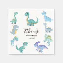 Stijlvolle Dinosaur Baby Shower Wit