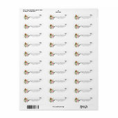 Stijlvolle dinosaurus | Retouradreslabel Etiket (Full Sheet)