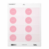 Stijlvolle DIY-koppels monogram & bewerkbaar Etiket (Full Sheet)