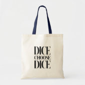 Stijlvolle dobbelstenen Canvas tas, dobbelstenen t Tote Bag (Voorkant)