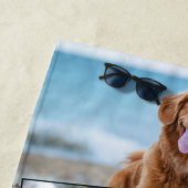 Stijlvolle DOG Persoonlijk Pet 4 Foto Collage Strandlaken (In situ)