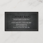 Stijlvolle donkere constructie Handyman Carpenter Visitekaartje (Achterkant)