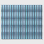 Stijlvolle donkere en lichte blauwe diamanten cadeaupapier (Vlak)