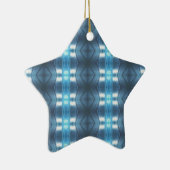Stijlvolle donkere en lichte blauwe diamanten keramisch ornament (Rechts)